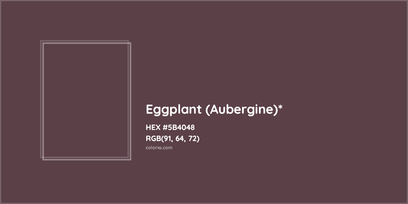 HEX #5B4048 Color Name, Color Code, Palettes, Similar Paints, Images