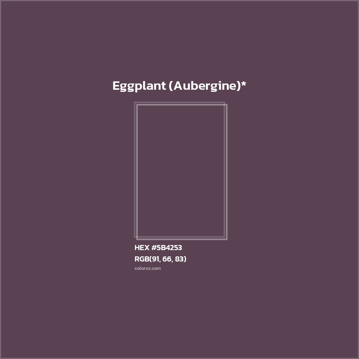 HEX #5B4253 Color Name, Color Code, Palettes, Similar Paints, Images