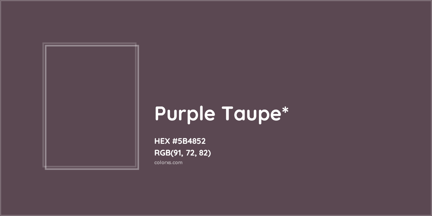 HEX #5B4852 Color Name, Color Code, Palettes, Similar Paints, Images