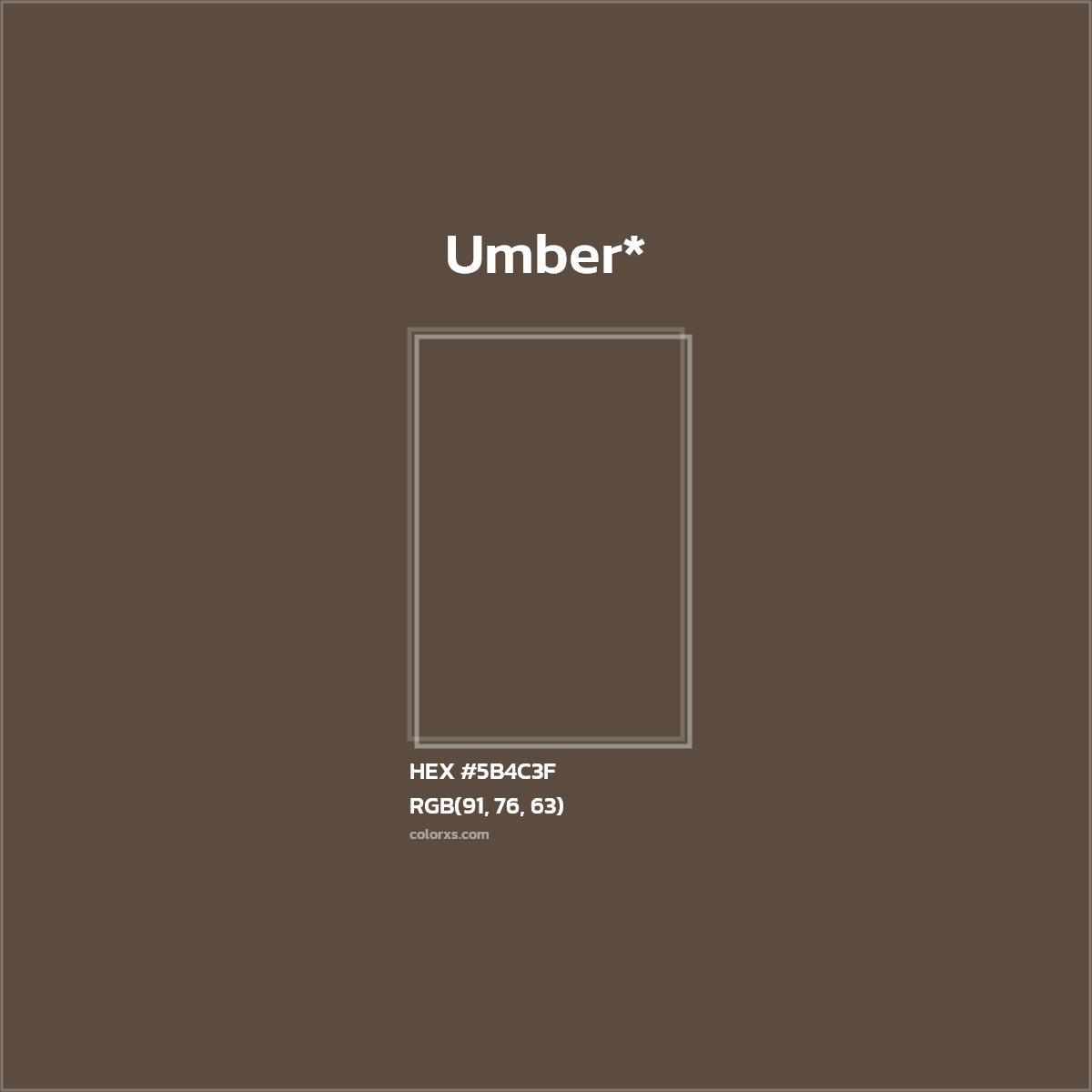 HEX #5B4C3F Color Name, Color Code, Palettes, Similar Paints, Images