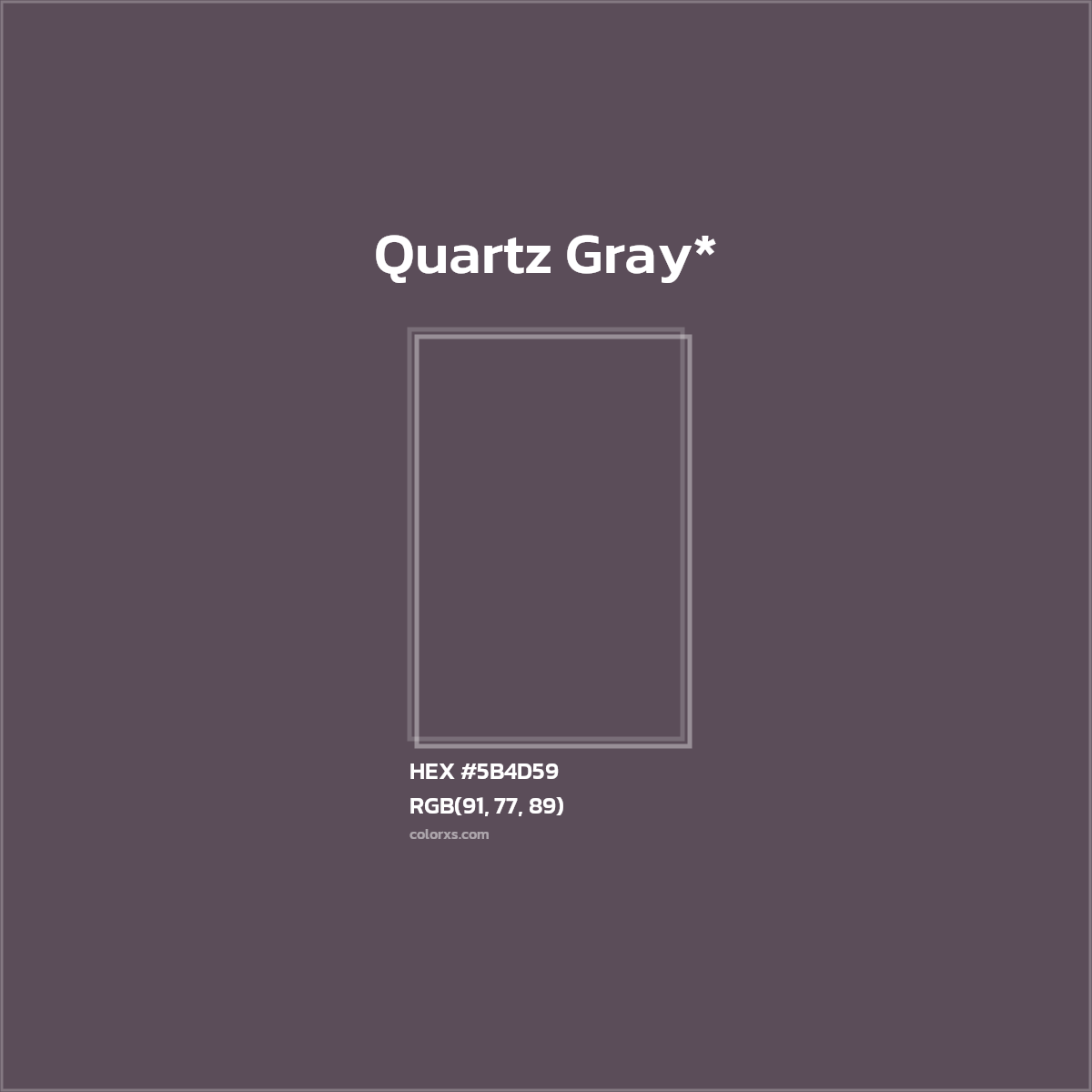 HEX #5B4D59 Color Name, Color Code, Palettes, Similar Paints, Images