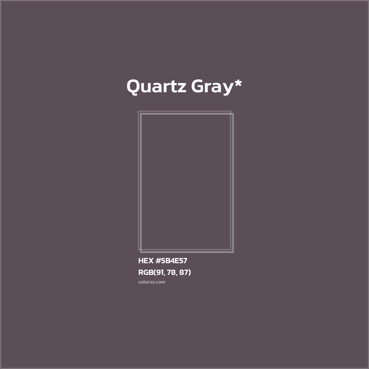 HEX #5B4E57 Color Name, Color Code, Palettes, Similar Paints, Images