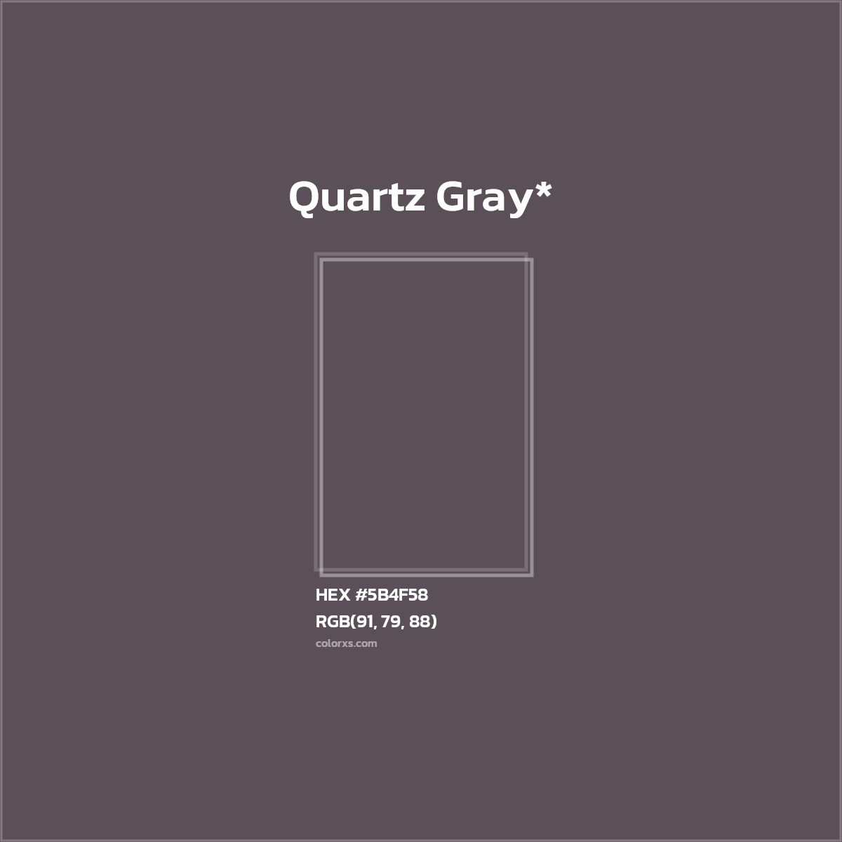 HEX #5B4F58 Color Name, Color Code, Palettes, Similar Paints, Images