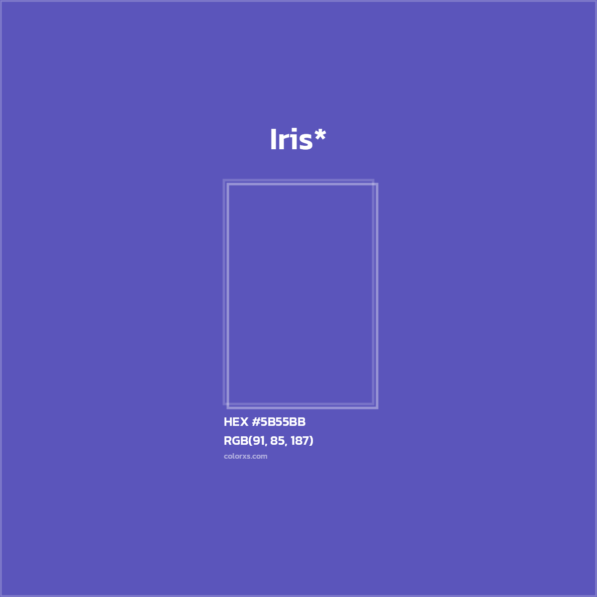 HEX #5B55BB Color Name, Color Code, Palettes, Similar Paints, Images