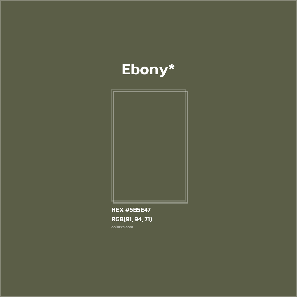 HEX #5B5E47 Color Name, Color Code, Palettes, Similar Paints, Images