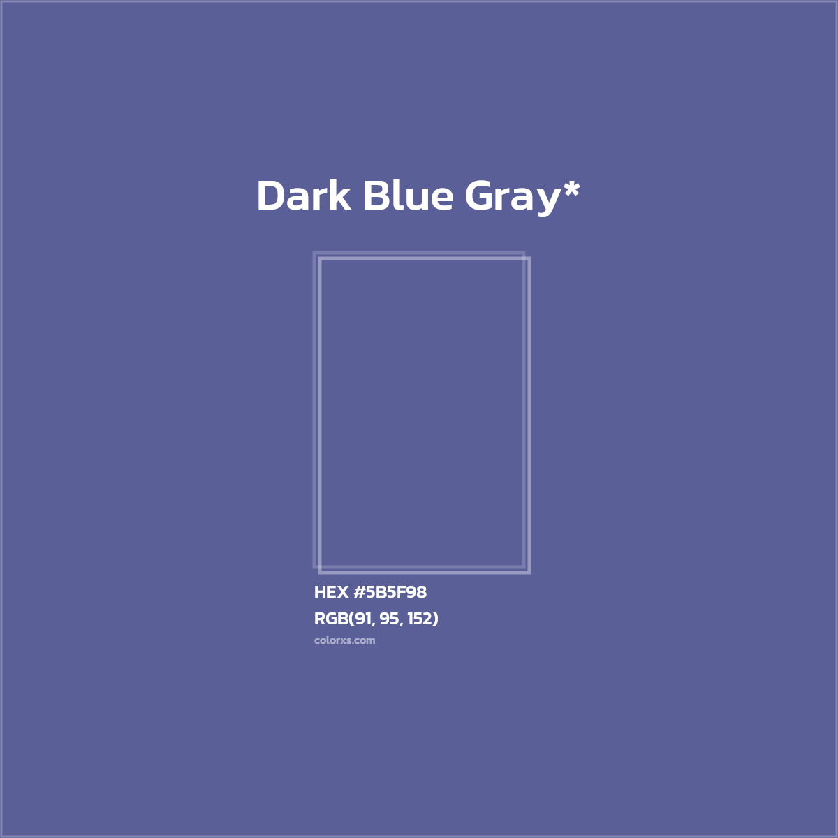HEX #5B5F98 Color Name, Color Code, Palettes, Similar Paints, Images