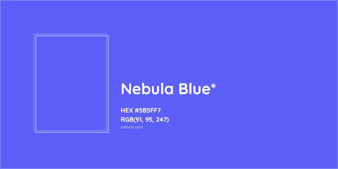HEX #5B5FF7 Color Name, Color Code, Palettes, Similar Paints, Images