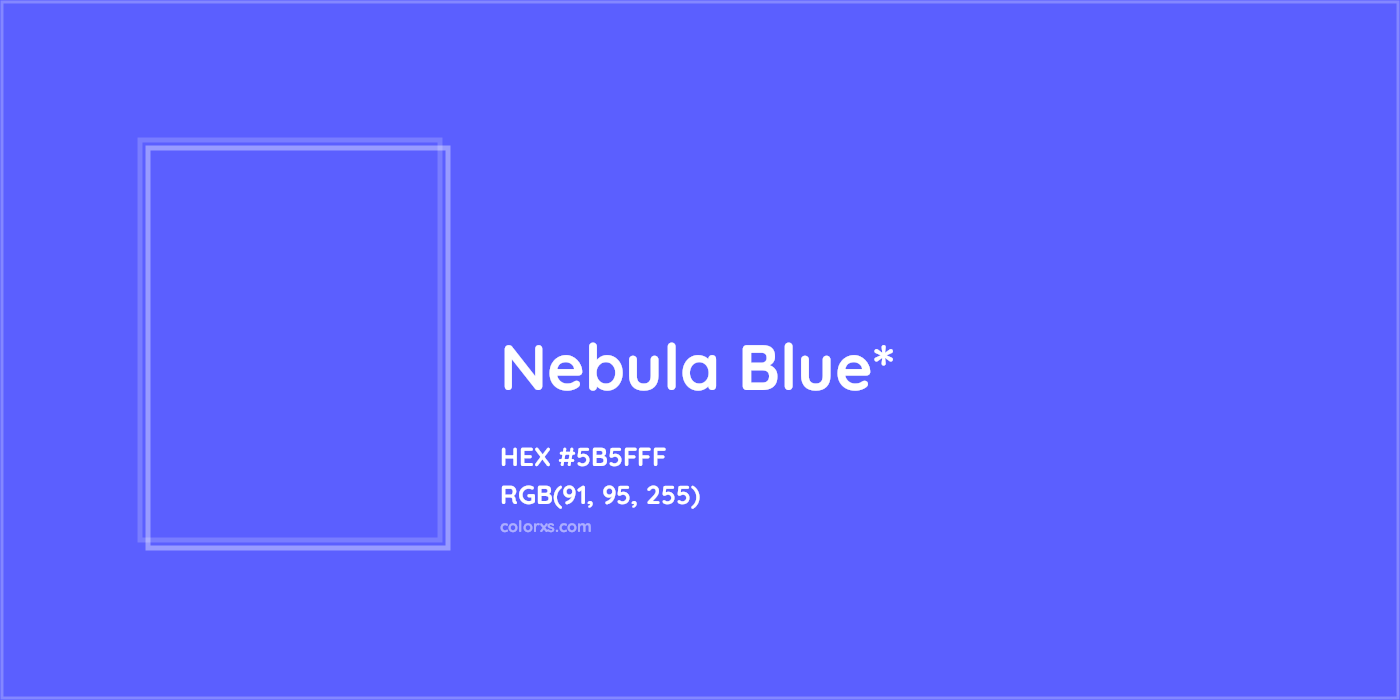 HEX #5B5FFF Color Name, Color Code, Palettes, Similar Paints, Images