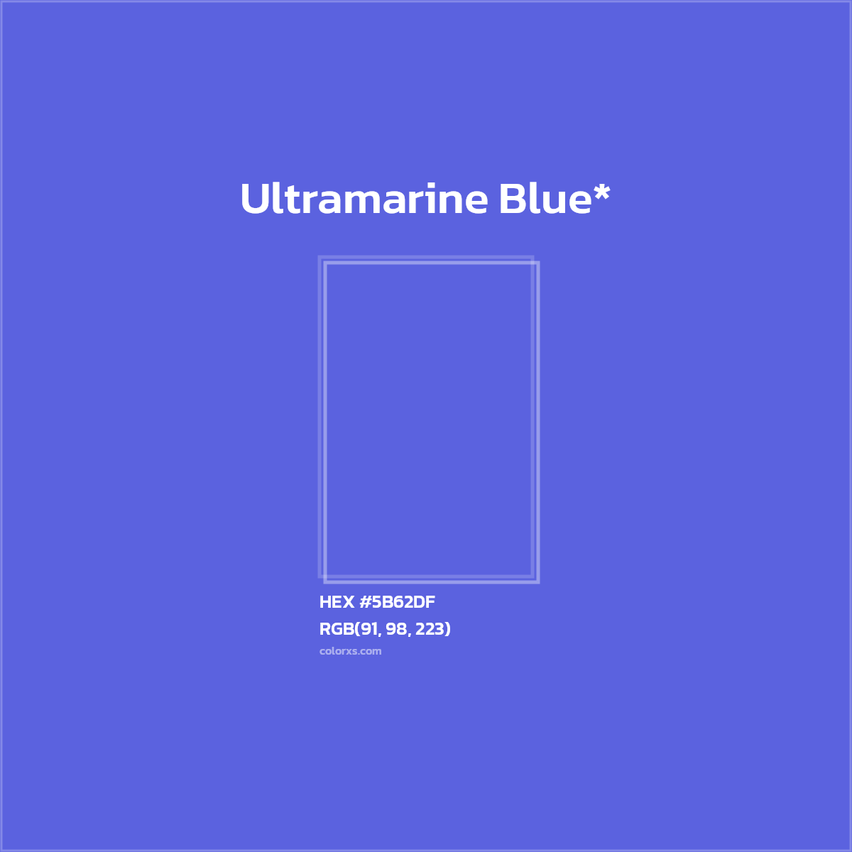 HEX #5B62DF Color Name, Color Code, Palettes, Similar Paints, Images