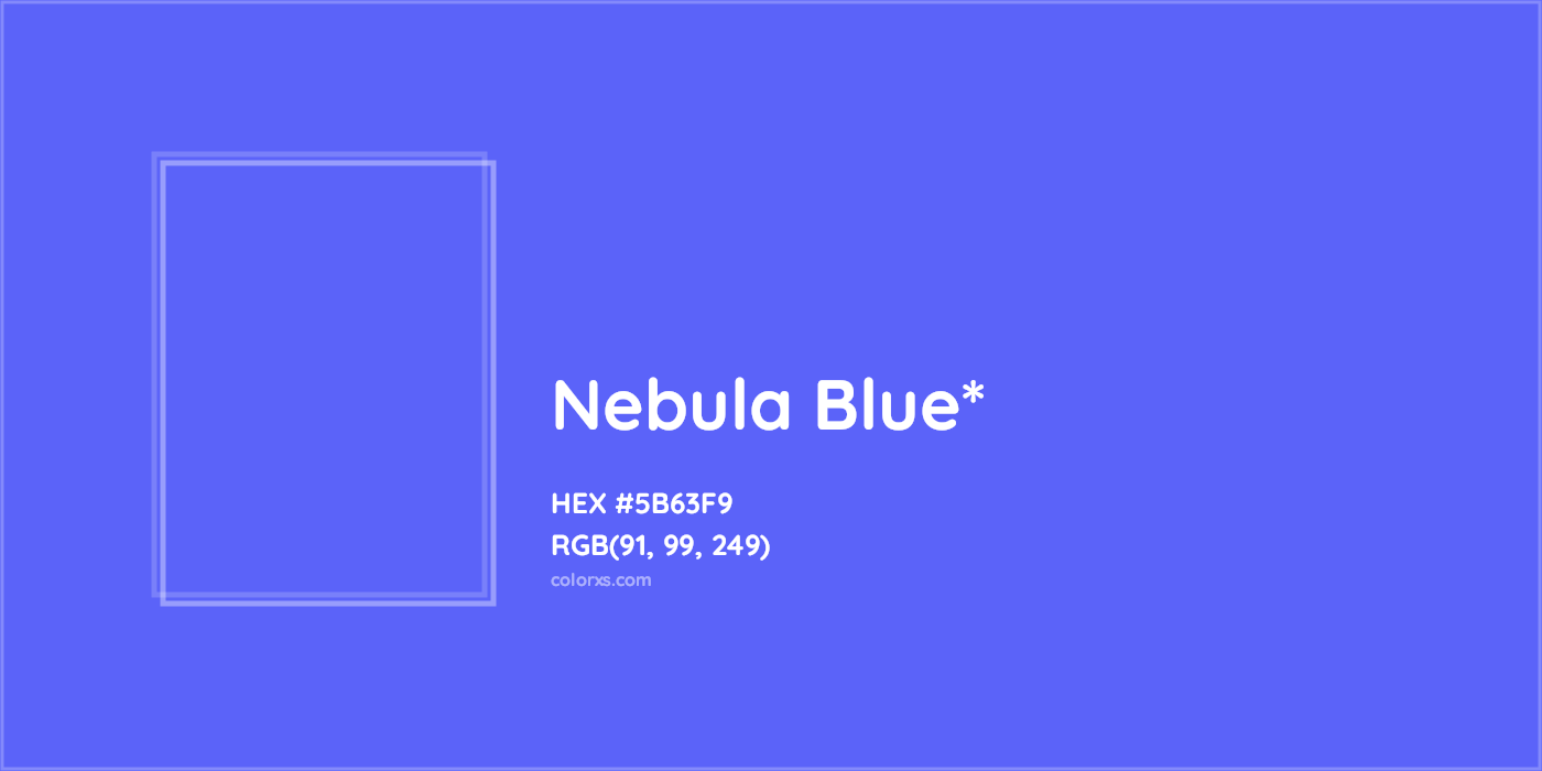 HEX #5B63F9 Color Name, Color Code, Palettes, Similar Paints, Images