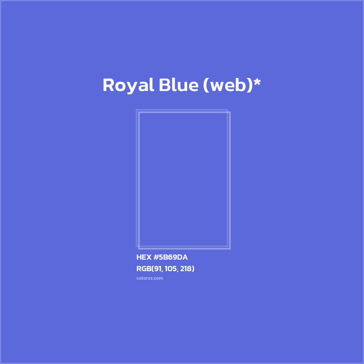 HEX #5B69DA Color Name, Color Code, Palettes, Similar Paints, Images