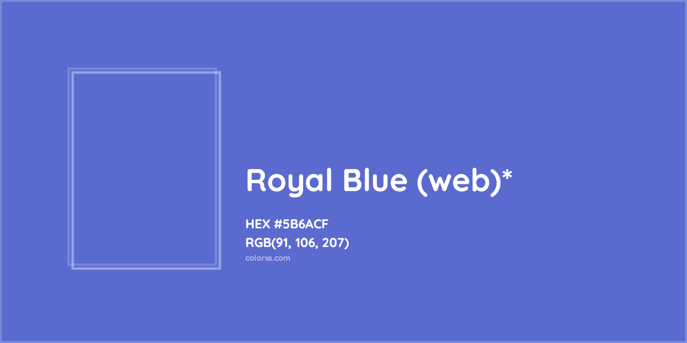 HEX #5B6ACF Color Name, Color Code, Palettes, Similar Paints, Images