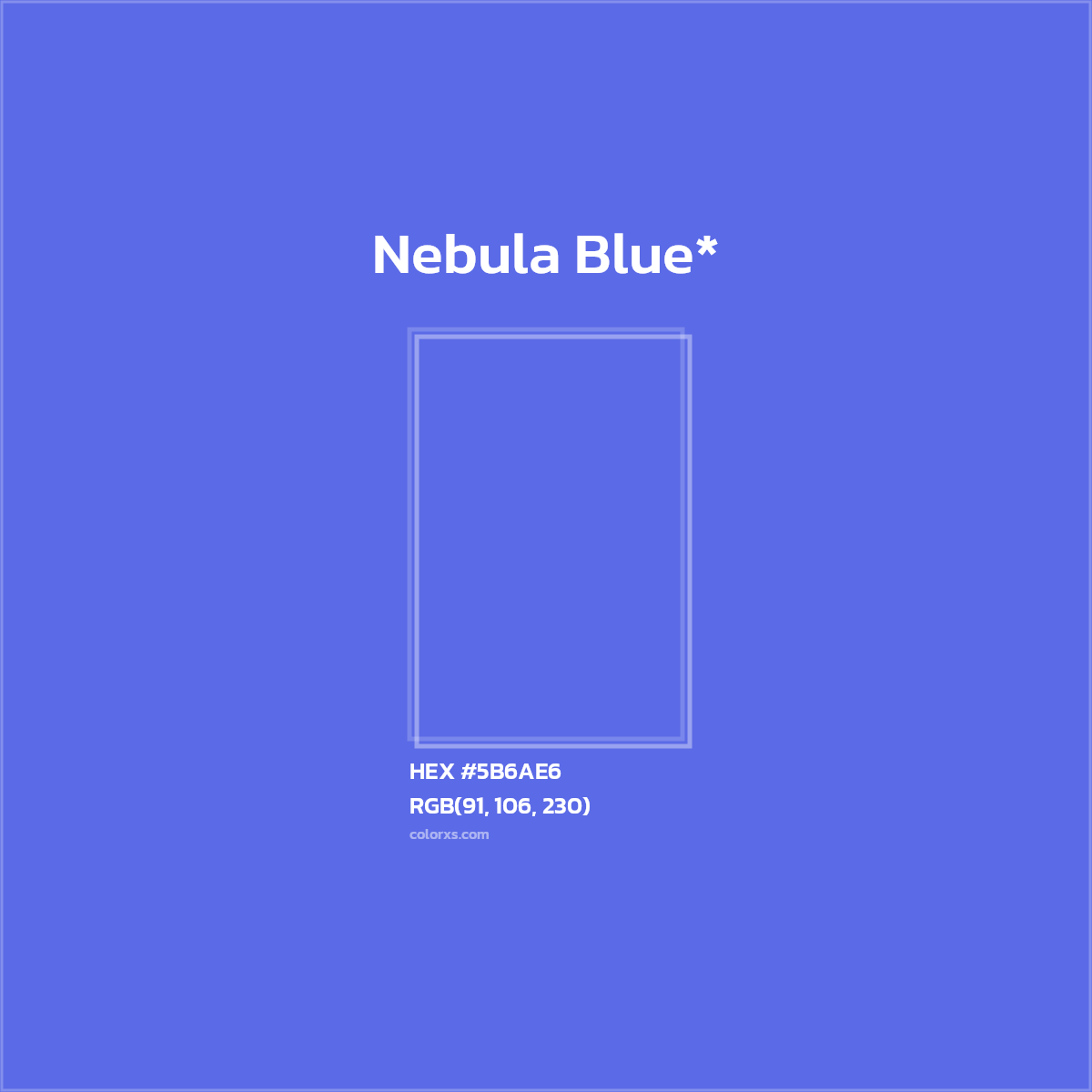 HEX #5B6AE6 Color Name, Color Code, Palettes, Similar Paints, Images