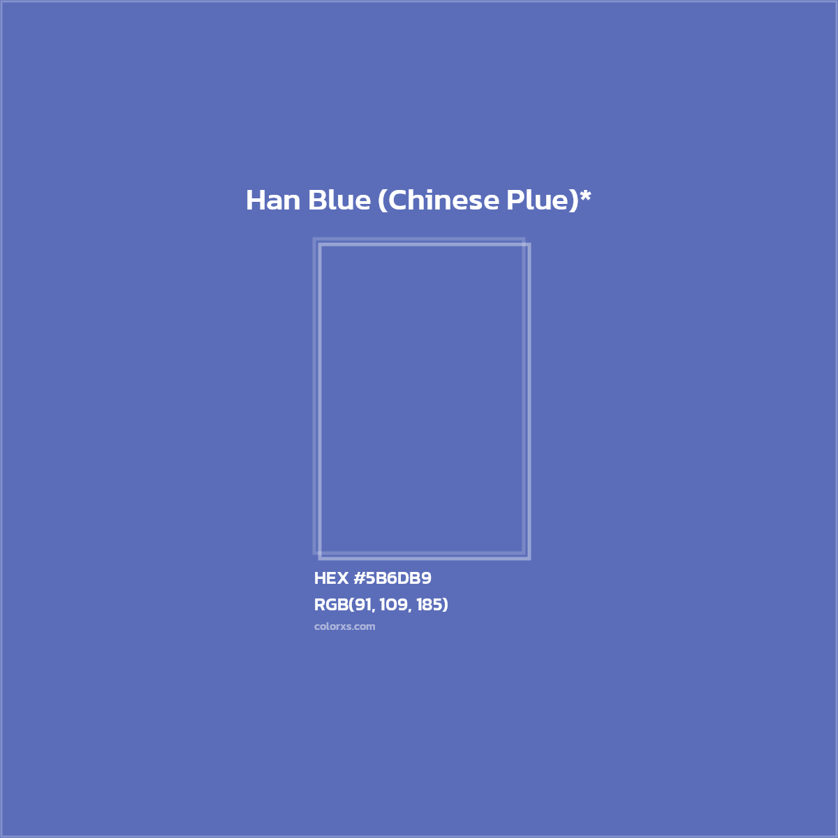 HEX #5B6DB9 Color Name, Color Code, Palettes, Similar Paints, Images