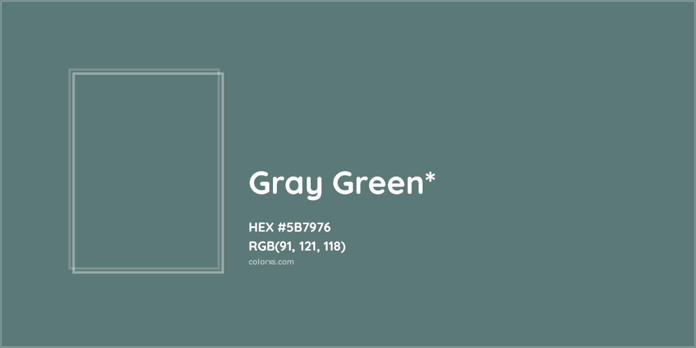 HEX #5B7976 Color Name, Color Code, Palettes, Similar Paints, Images
