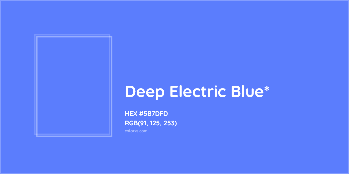HEX #5B7DFD Color Name, Color Code, Palettes, Similar Paints, Images