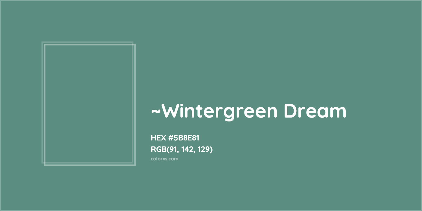 HEX #5B8E81 Color Name, Color Code, Palettes, Similar Paints, Images