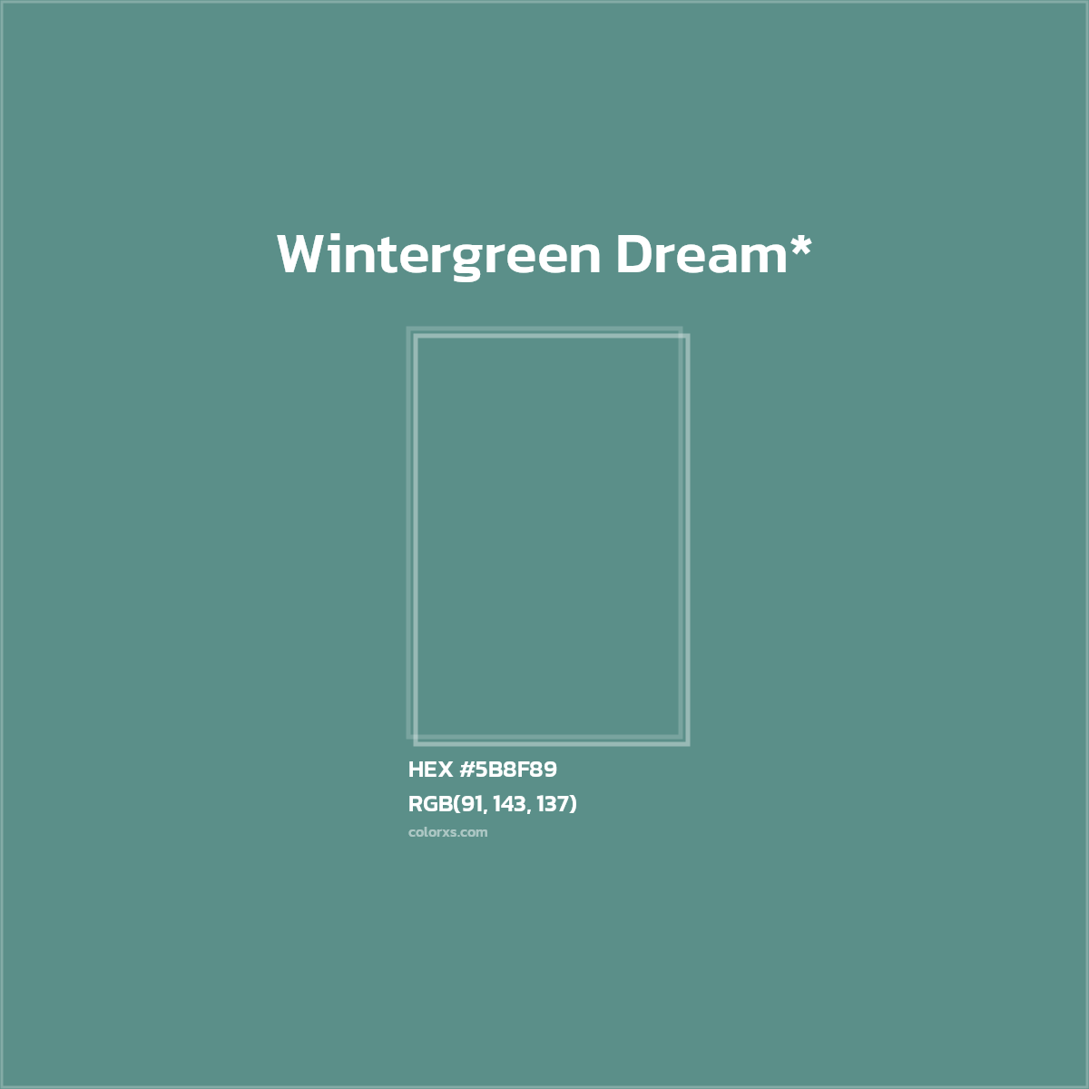 HEX #5B8F89 Color Name, Color Code, Palettes, Similar Paints, Images