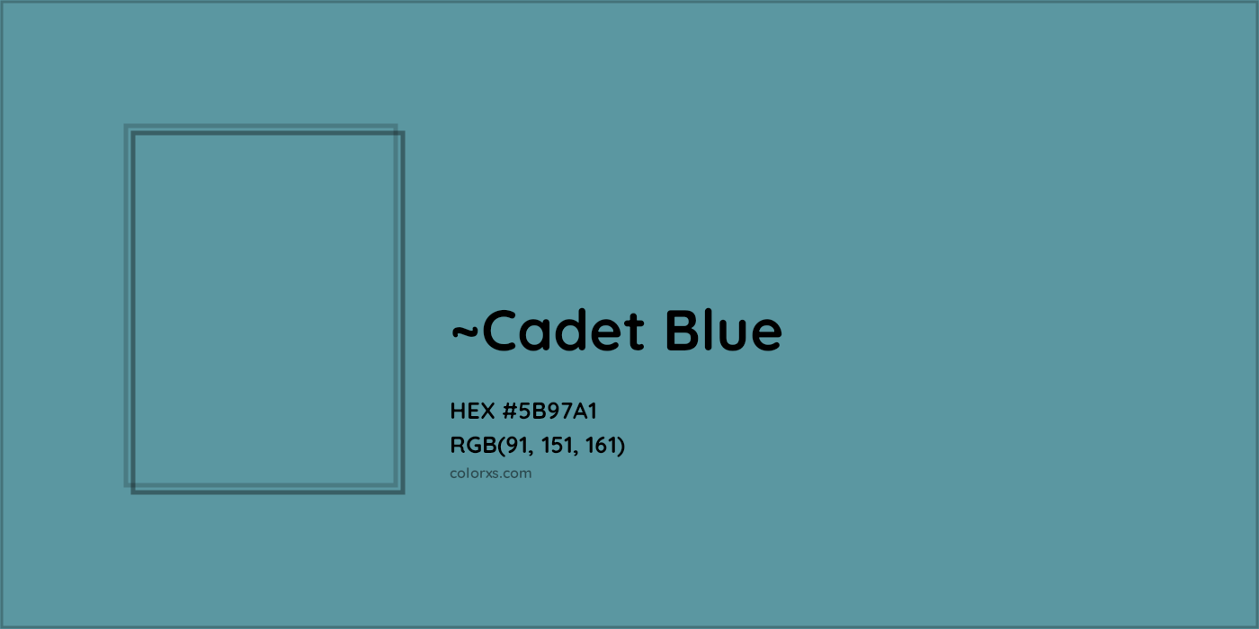 HEX #5B97A1 Color Name, Color Code, Palettes, Similar Paints, Images