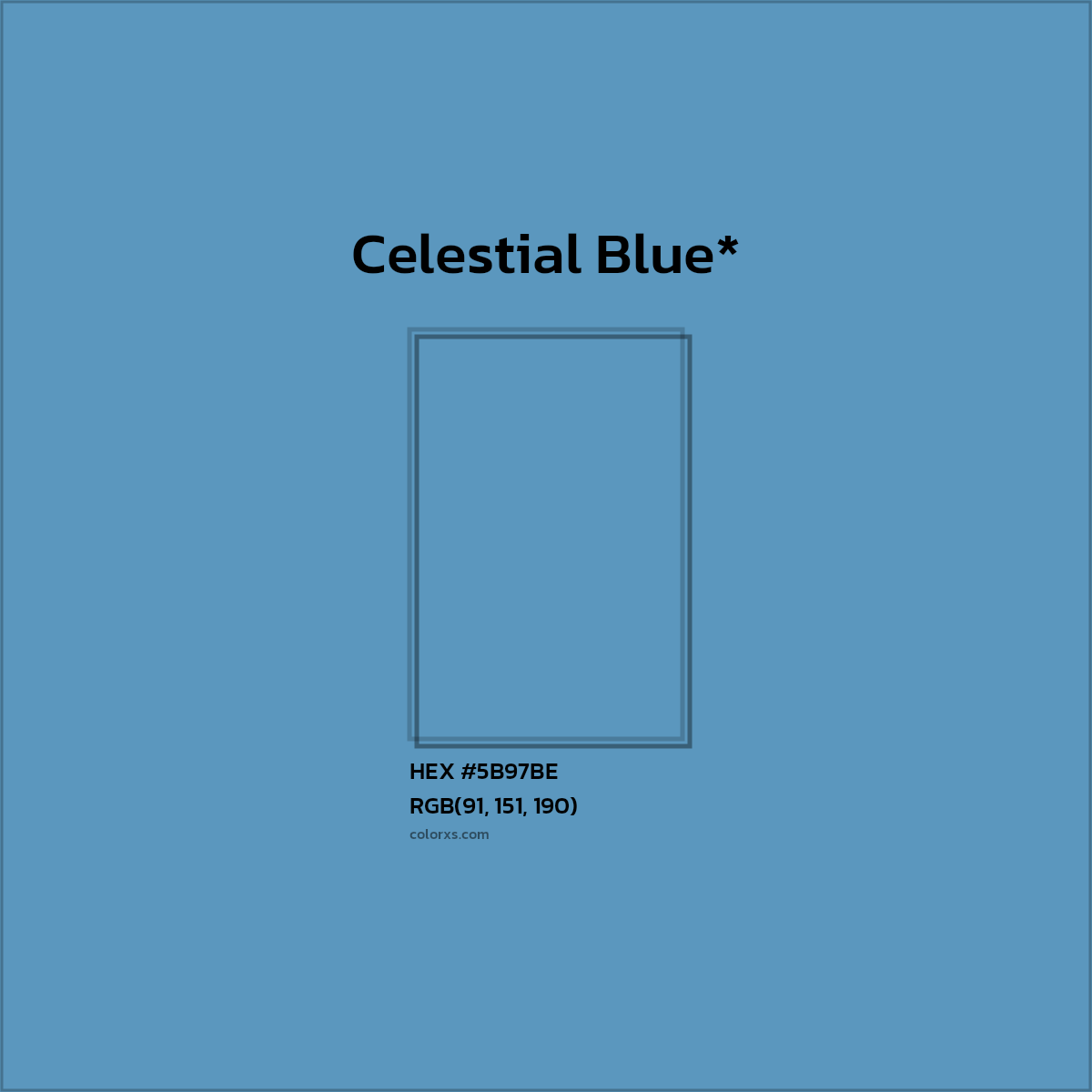 HEX #5B97BE Color Name, Color Code, Palettes, Similar Paints, Images