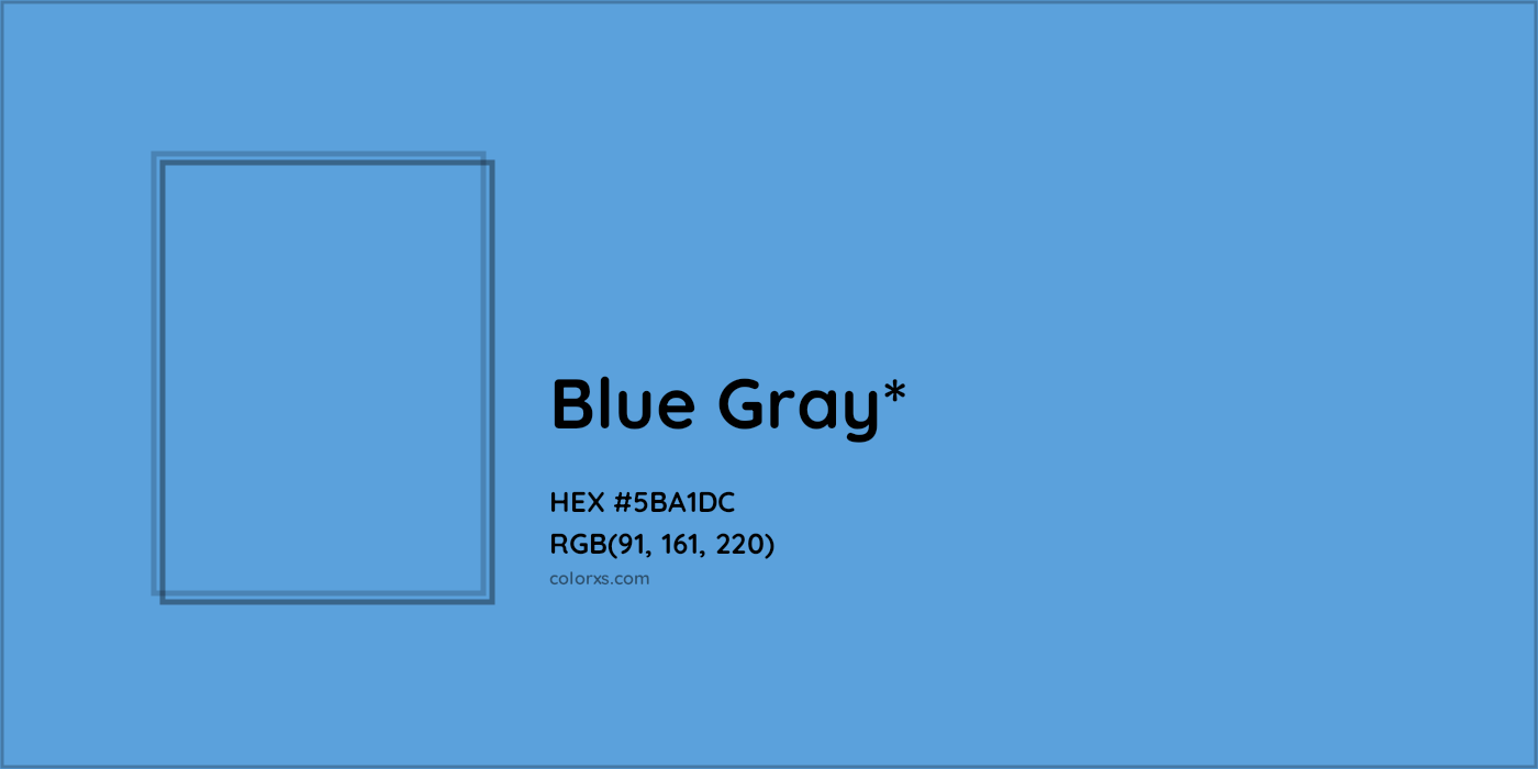 HEX #5BA1DC Color Name, Color Code, Palettes, Similar Paints, Images