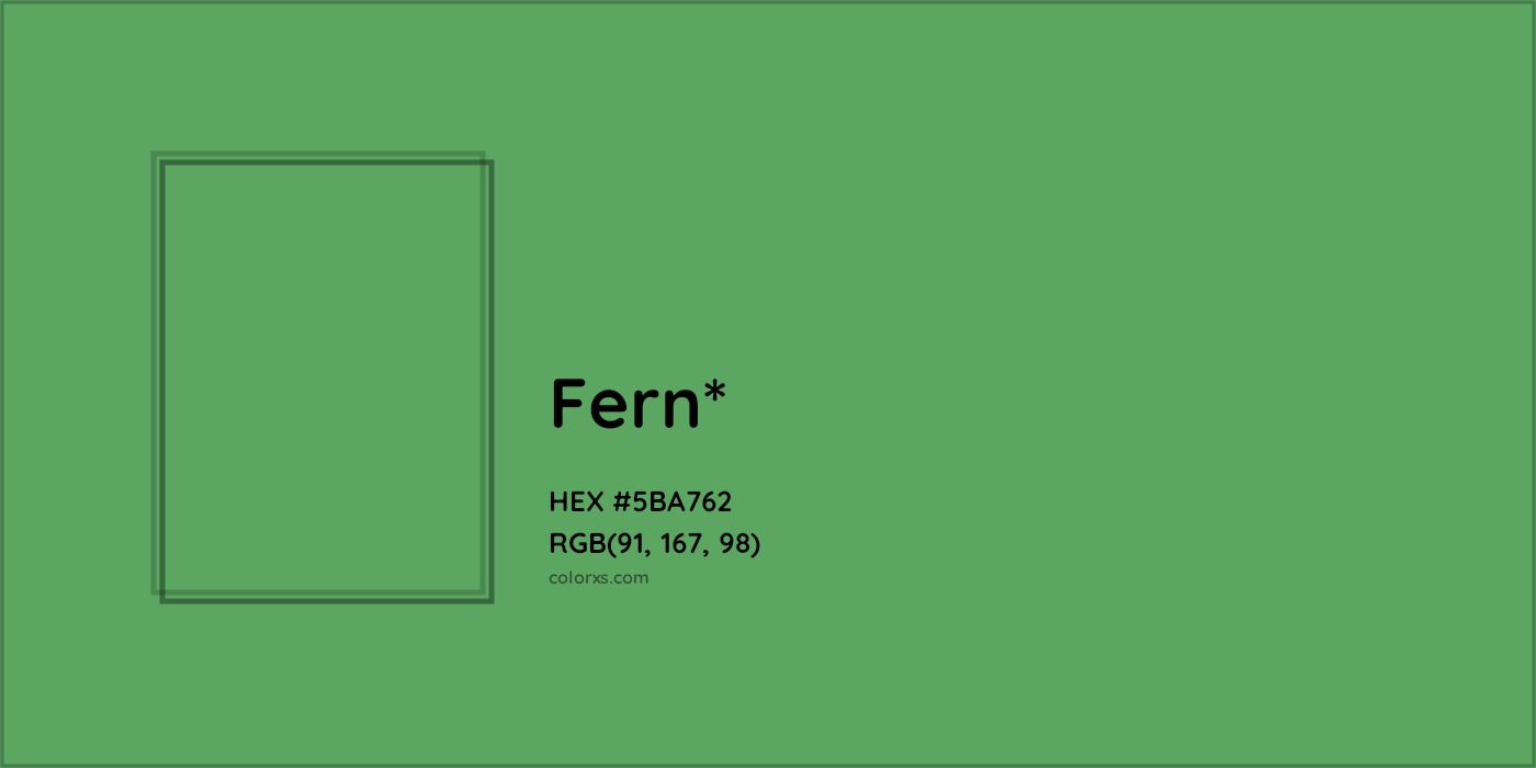 HEX #5BA762 Color Name, Color Code, Palettes, Similar Paints, Images