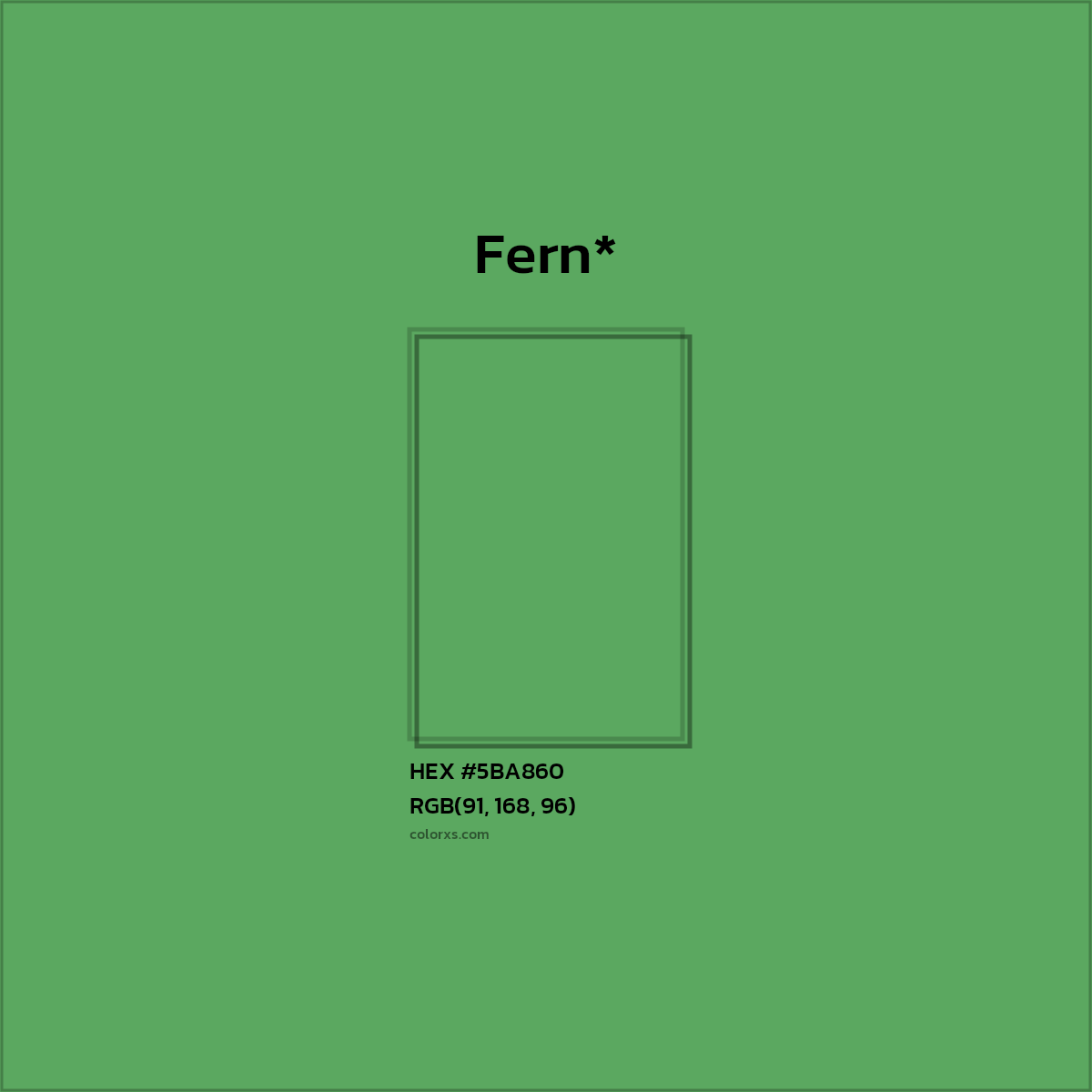 HEX #5BA860 Color Name, Color Code, Palettes, Similar Paints, Images