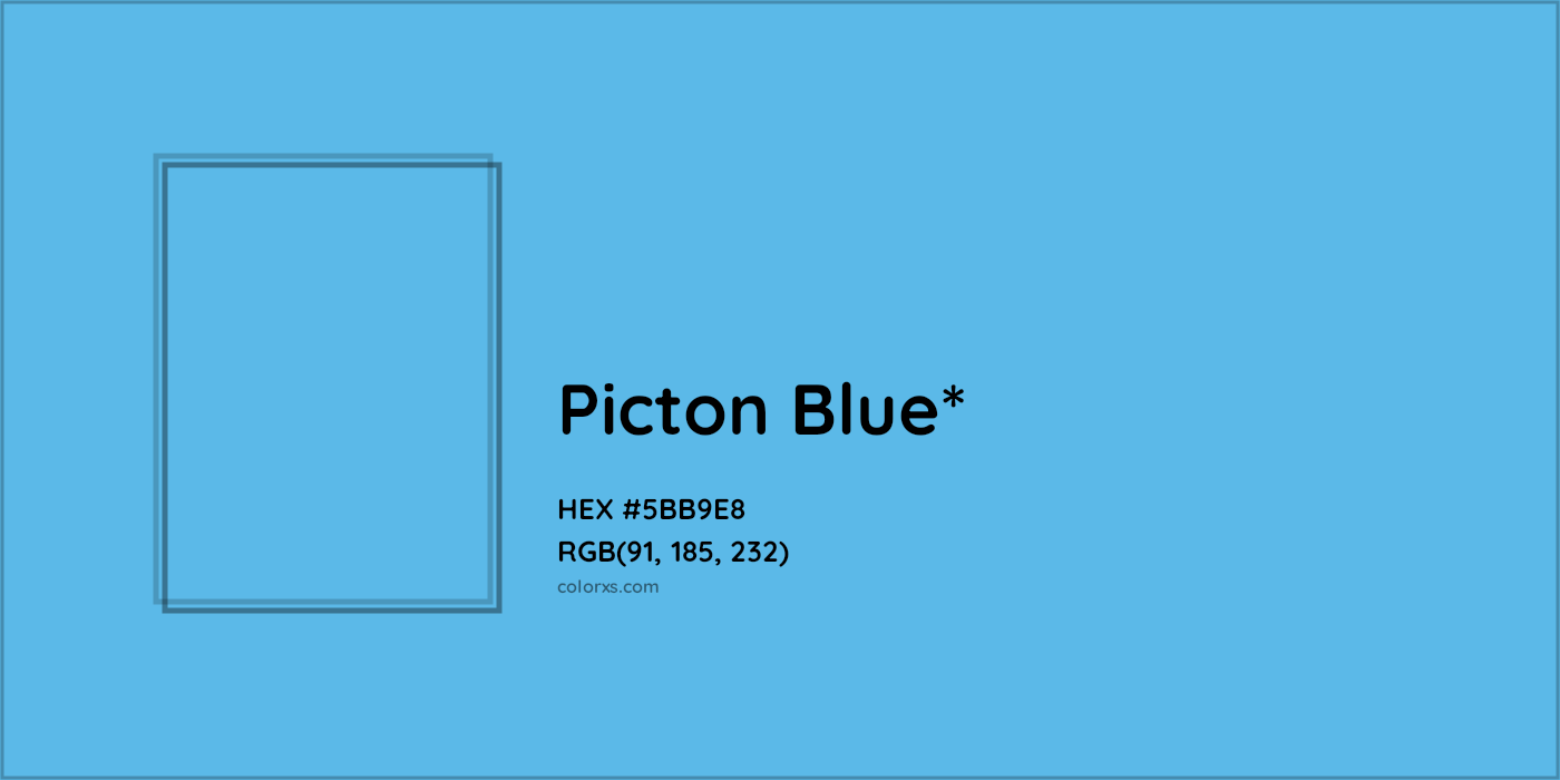 HEX #5BB9E8 Color Name, Color Code, Palettes, Similar Paints, Images