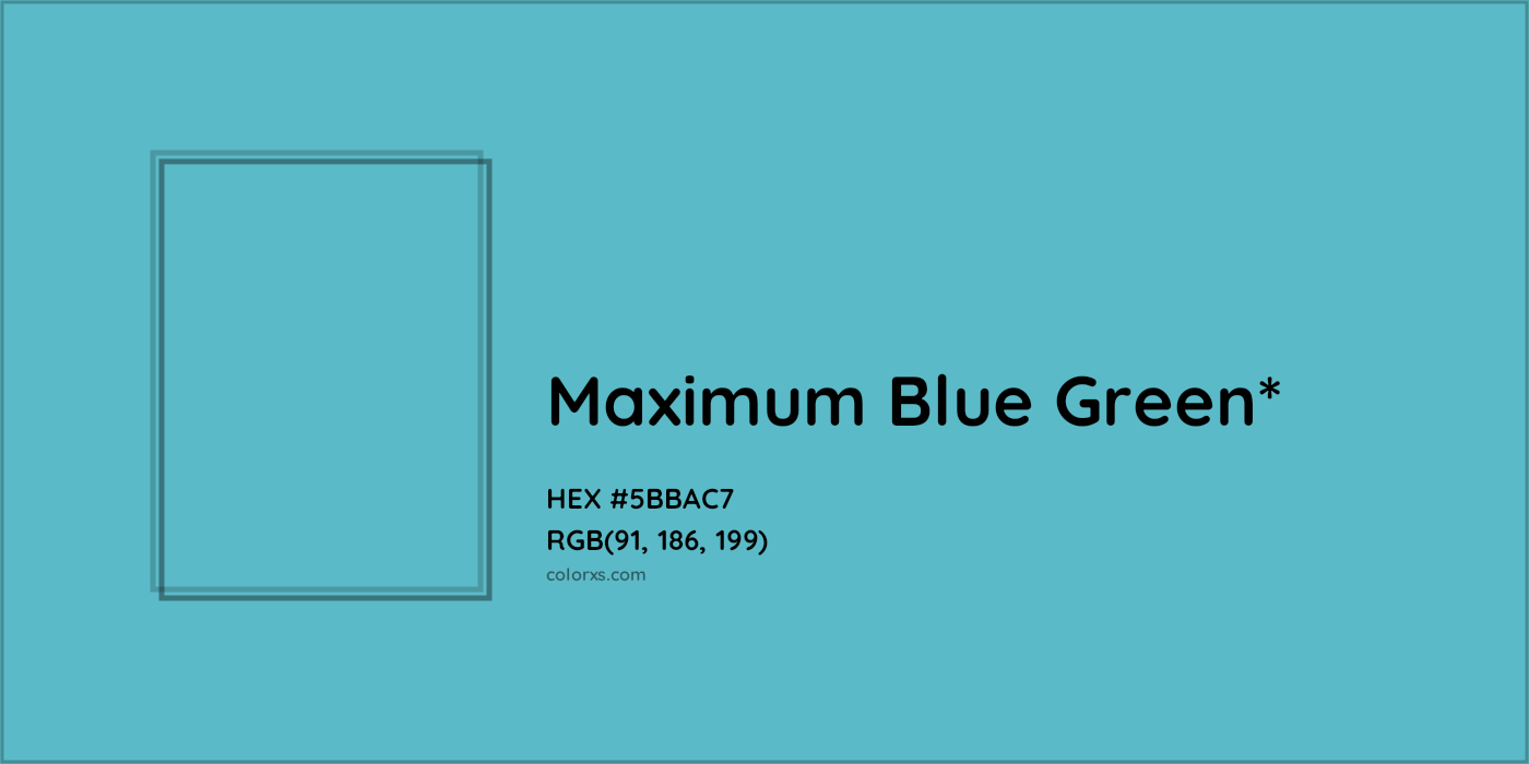 HEX #5BBAC7 Color Name, Color Code, Palettes, Similar Paints, Images