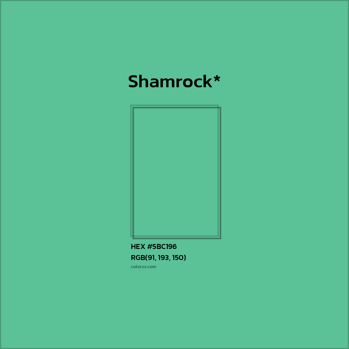 HEX #5BC196 Color Name, Color Code, Palettes, Similar Paints, Images