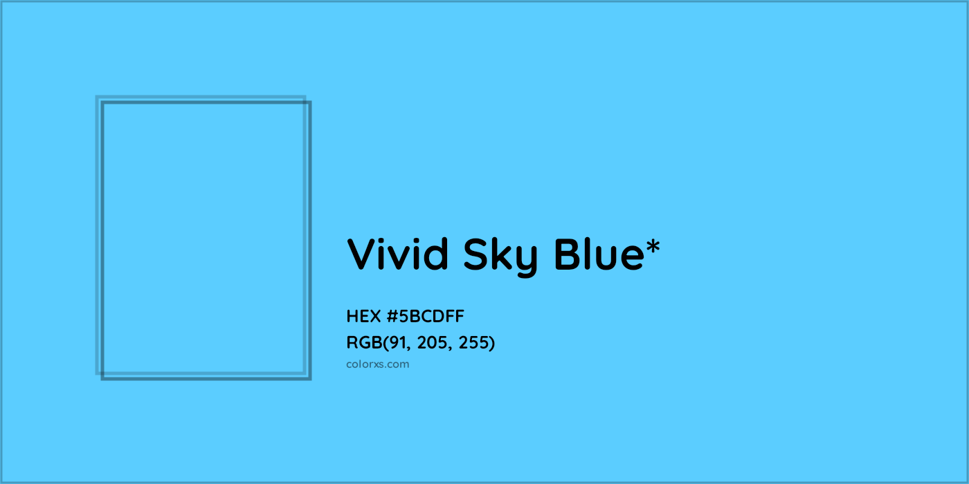 HEX #5BCDFF Color Name, Color Code, Palettes, Similar Paints, Images