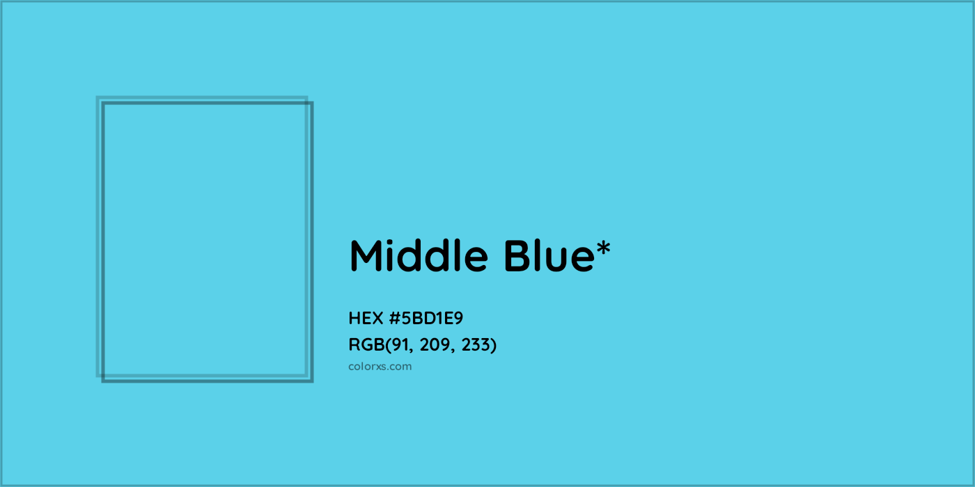 HEX #5BD1E9 Color Name, Color Code, Palettes, Similar Paints, Images