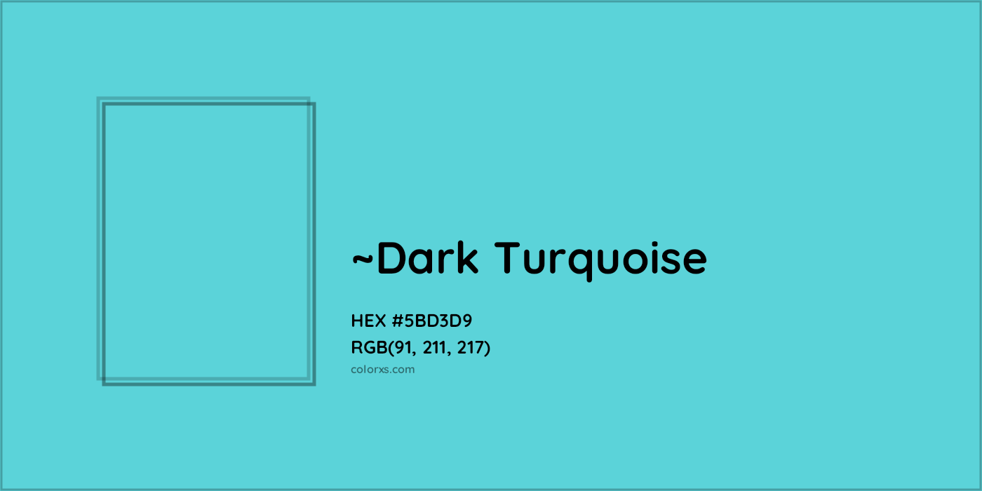 HEX #5BD3D9 Color Name, Color Code, Palettes, Similar Paints, Images
