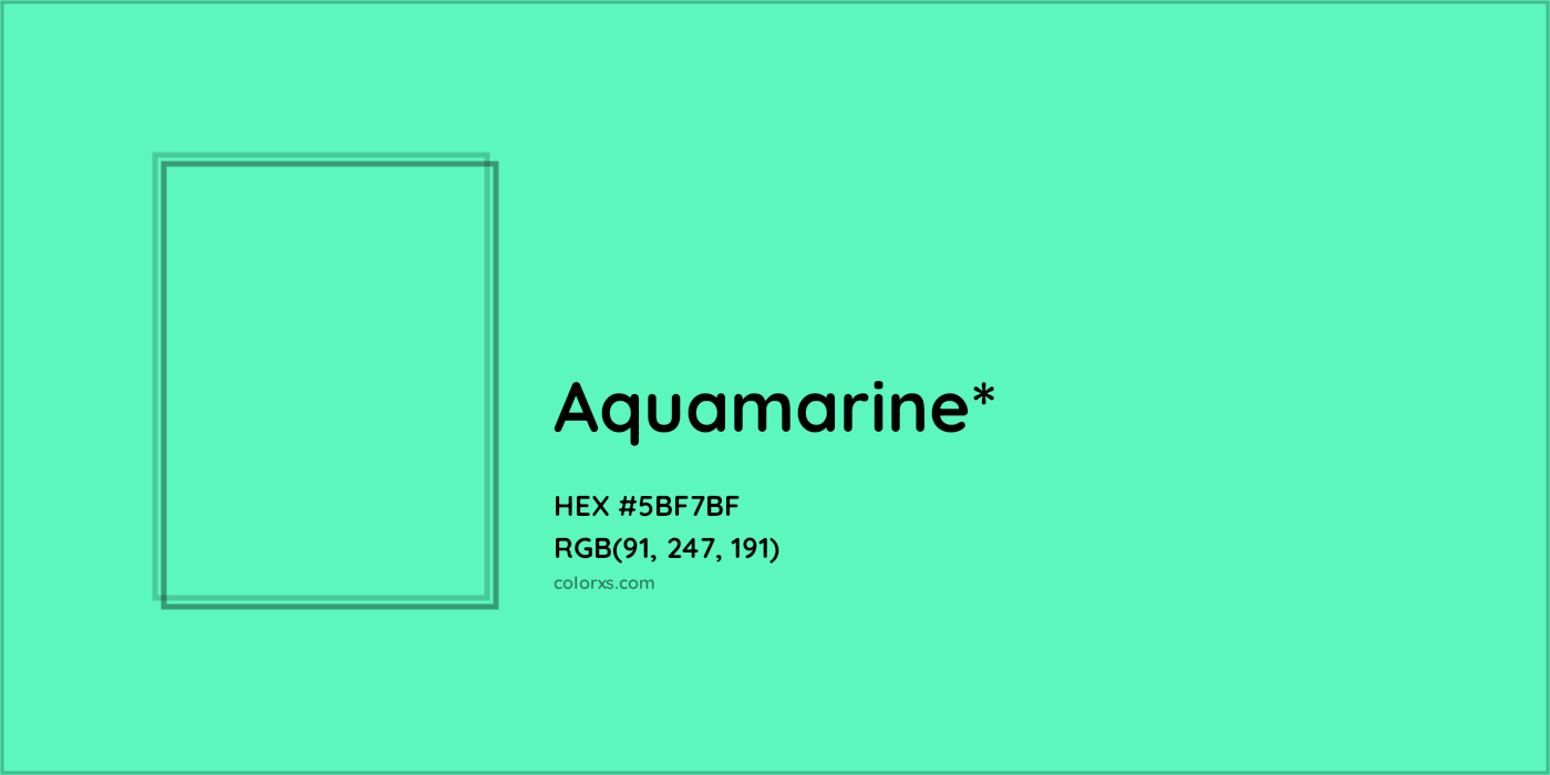 HEX #5BF7BF Color Name, Color Code, Palettes, Similar Paints, Images