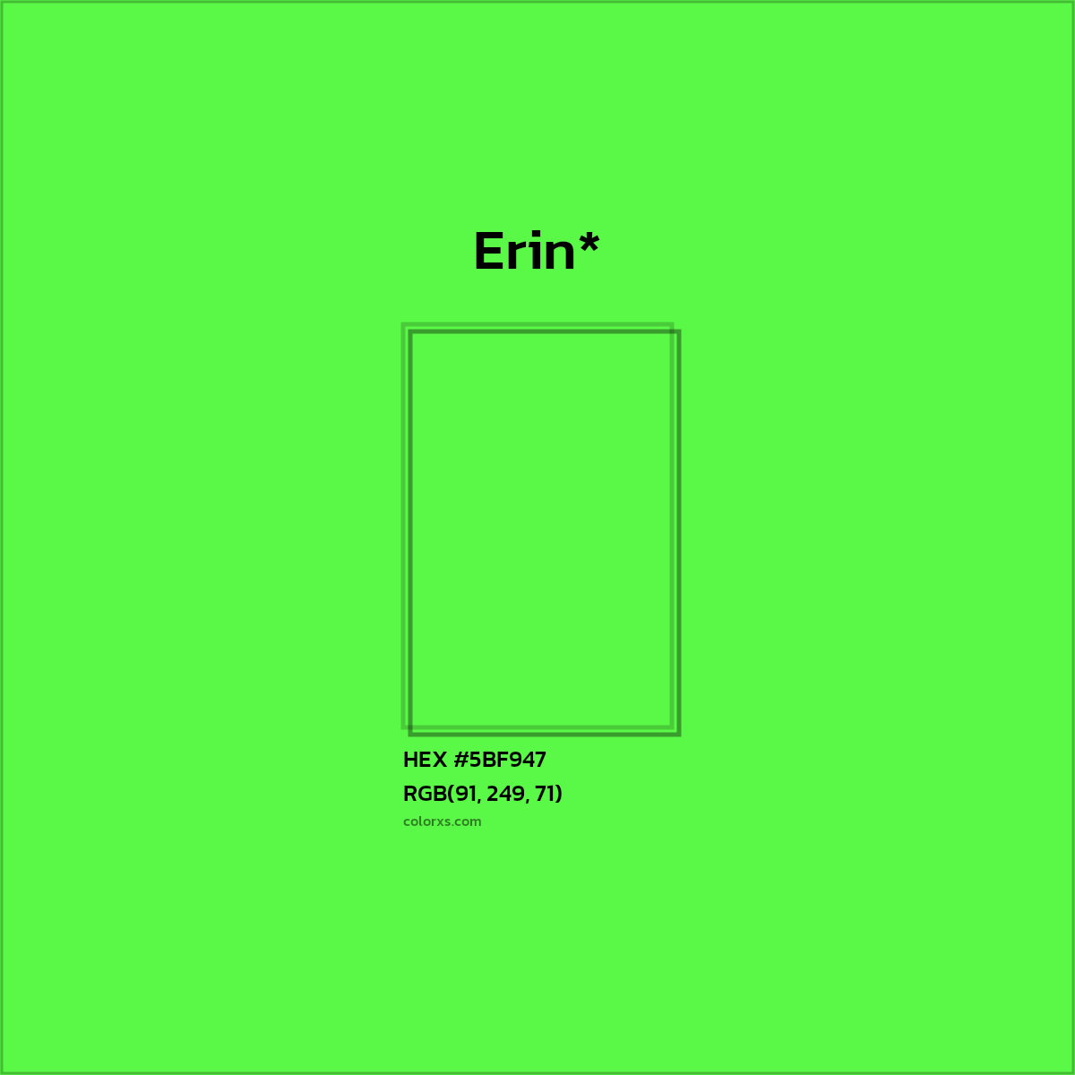 HEX #5BF947 Color Name, Color Code, Palettes, Similar Paints, Images