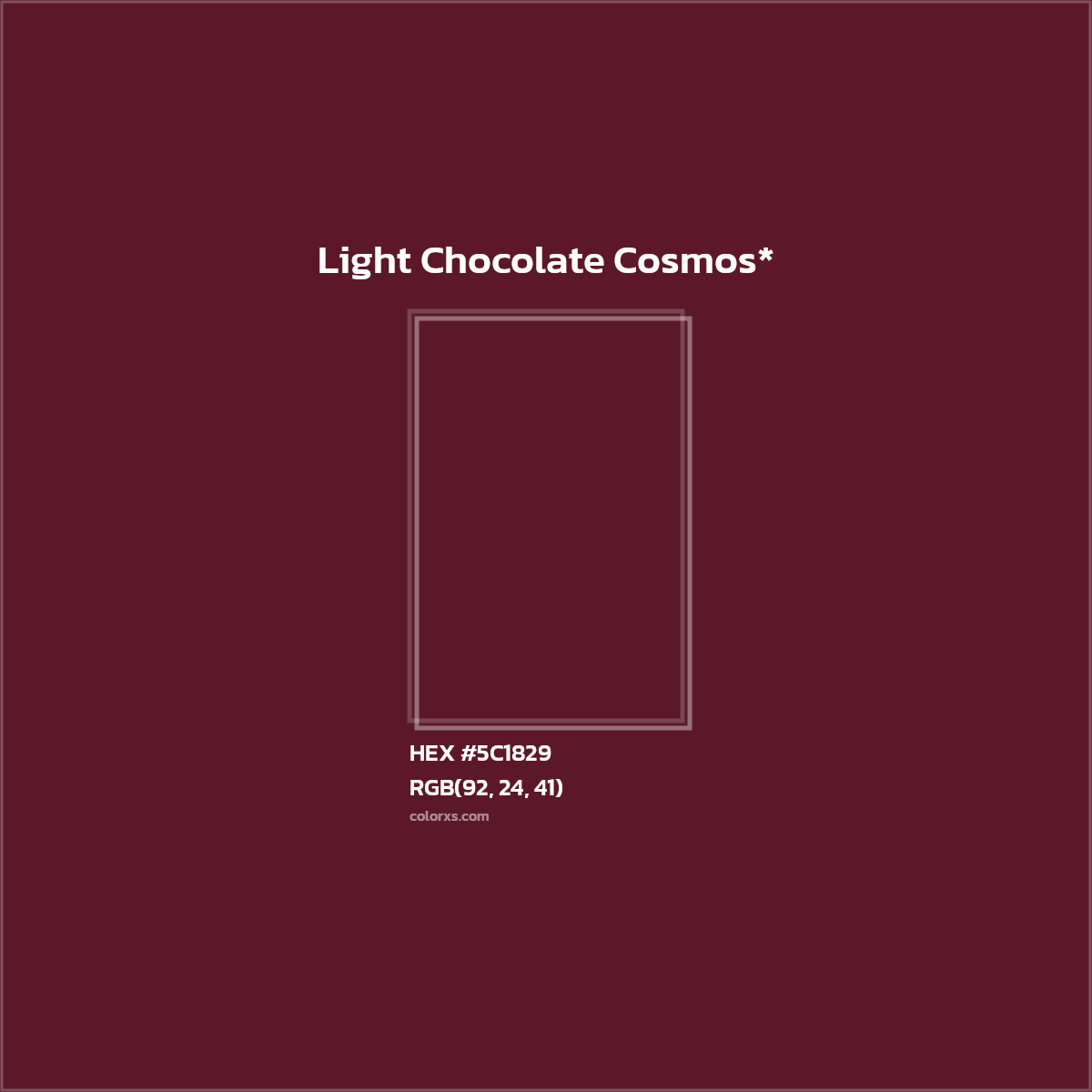 HEX #5C1829 Color Name, Color Code, Palettes, Similar Paints, Images