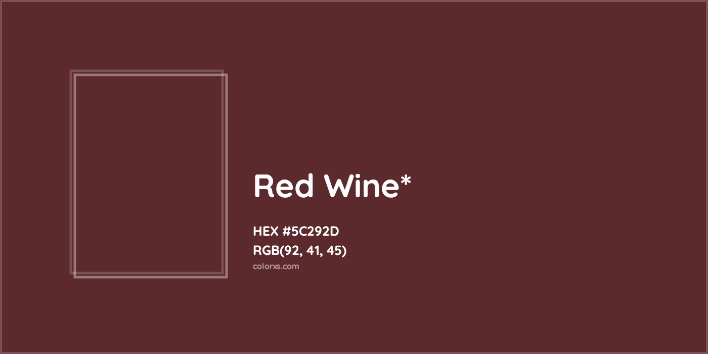 HEX #5C292D Color Name, Color Code, Palettes, Similar Paints, Images