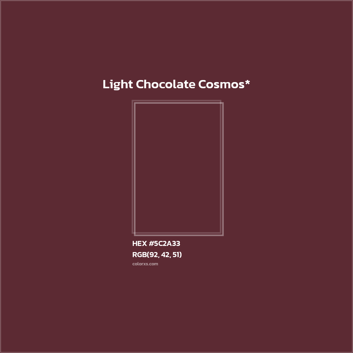 HEX #5C2A33 Color Name, Color Code, Palettes, Similar Paints, Images