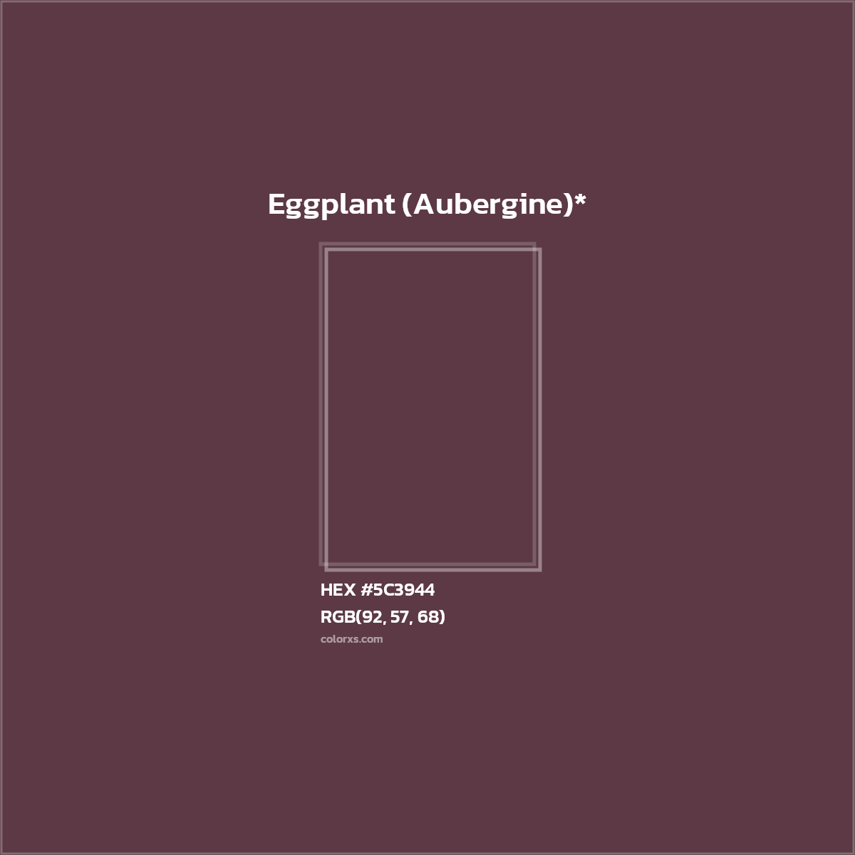 HEX #5C3944 Color Name, Color Code, Palettes, Similar Paints, Images