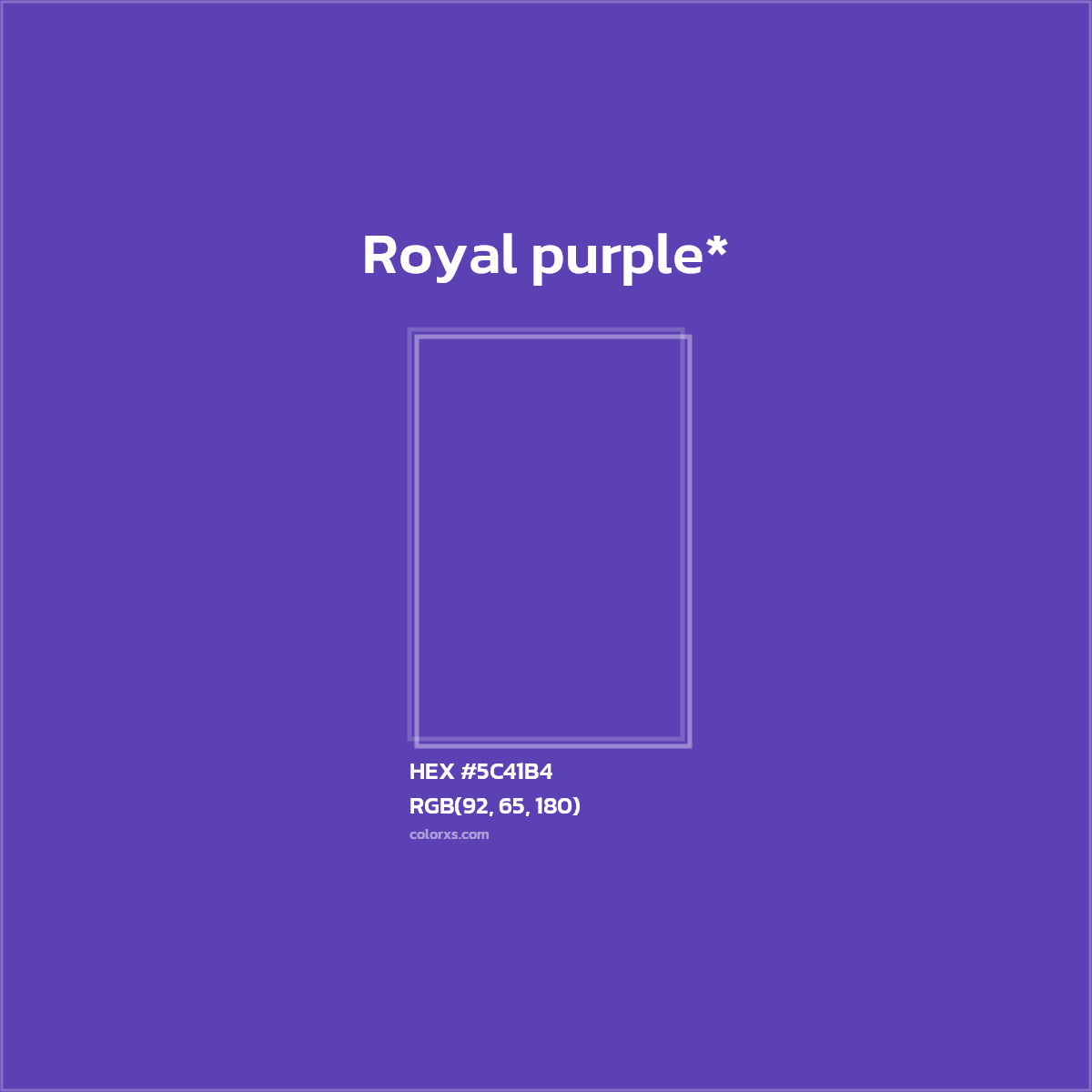 HEX #5C41B4 Color Name, Color Code, Palettes, Similar Paints, Images