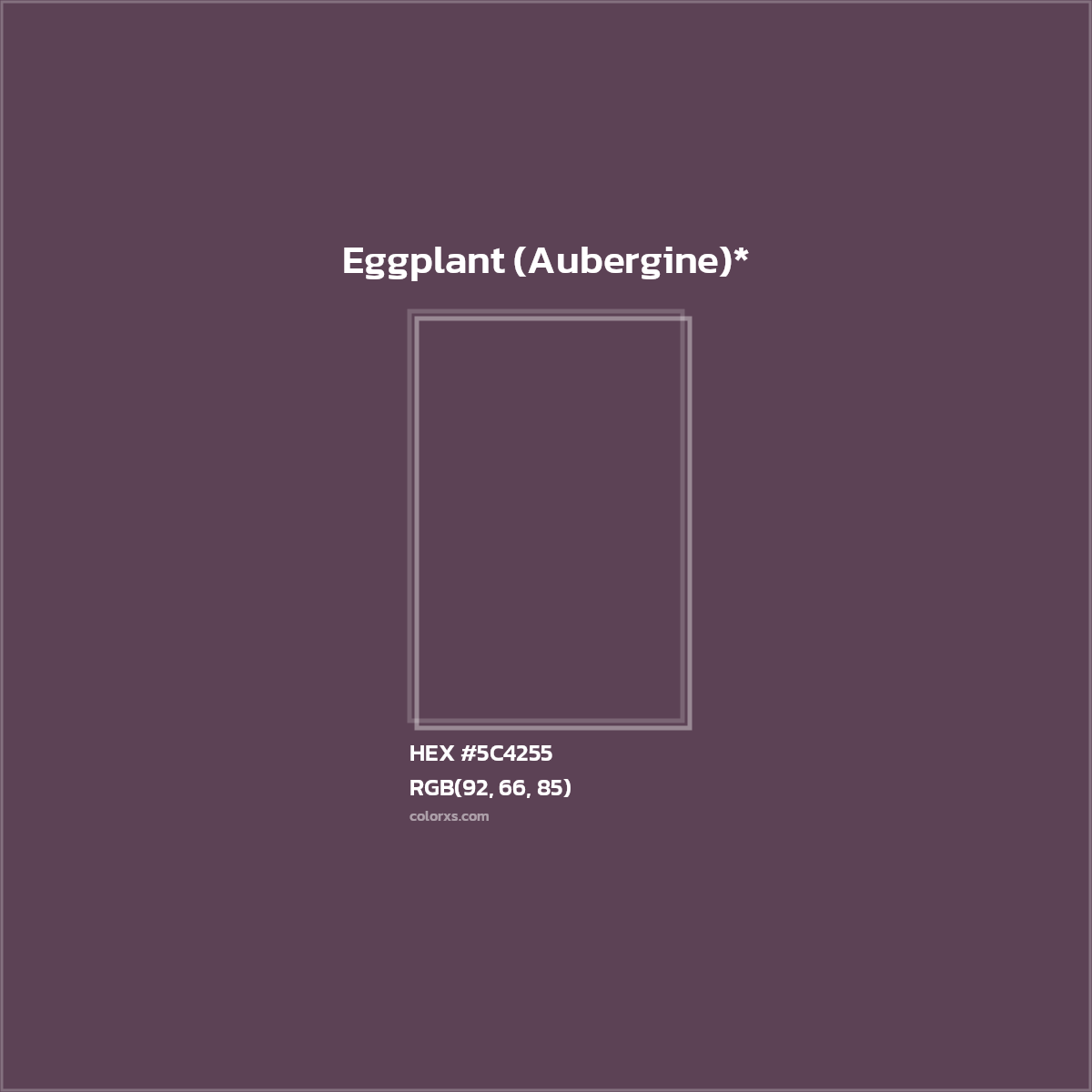 HEX #5C4255 Color Name, Color Code, Palettes, Similar Paints, Images