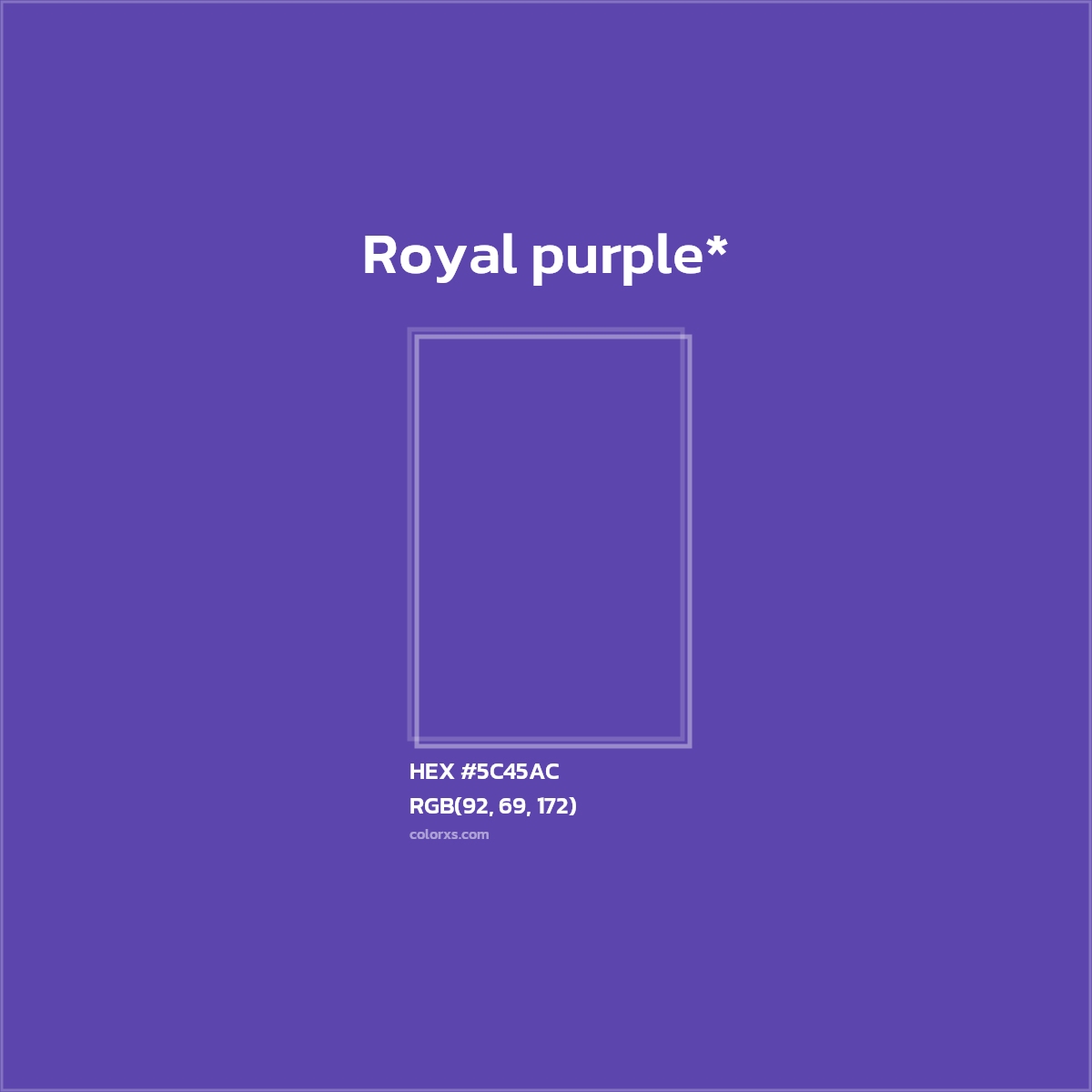 HEX #5C45AC Color Name, Color Code, Palettes, Similar Paints, Images