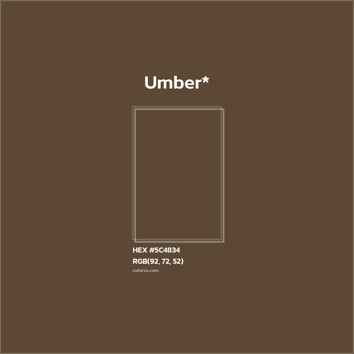HEX #5C4834 Color Name, Color Code, Palettes, Similar Paints, Images