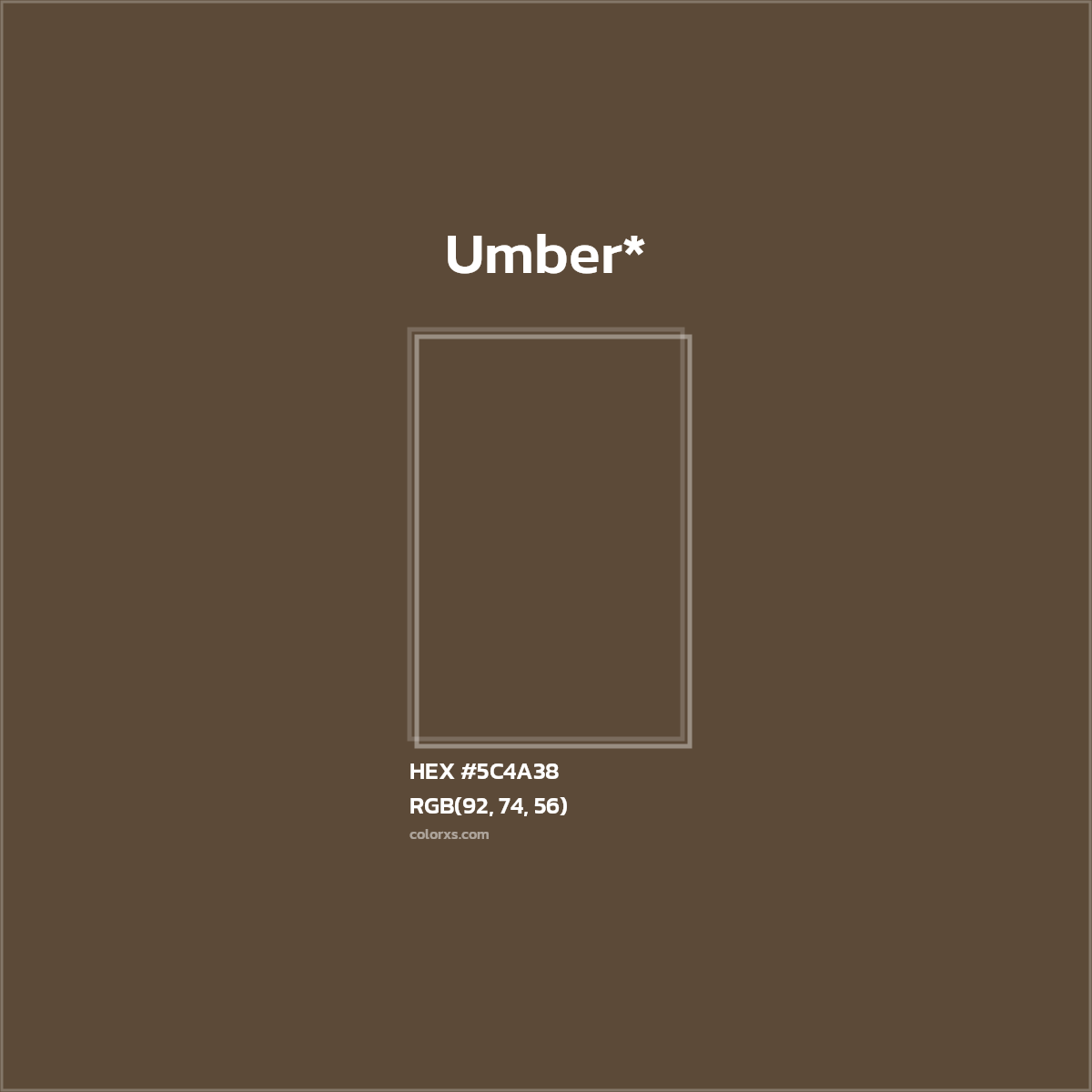 HEX #5C4A38 Color Name, Color Code, Palettes, Similar Paints, Images