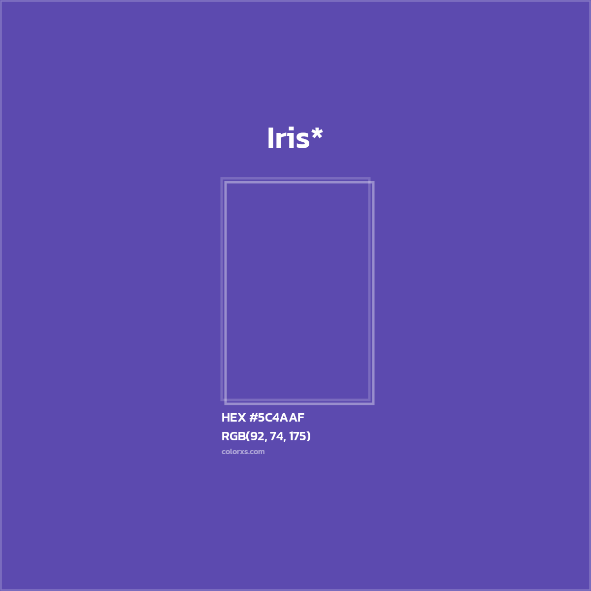 HEX #5C4AAF Color Name, Color Code, Palettes, Similar Paints, Images