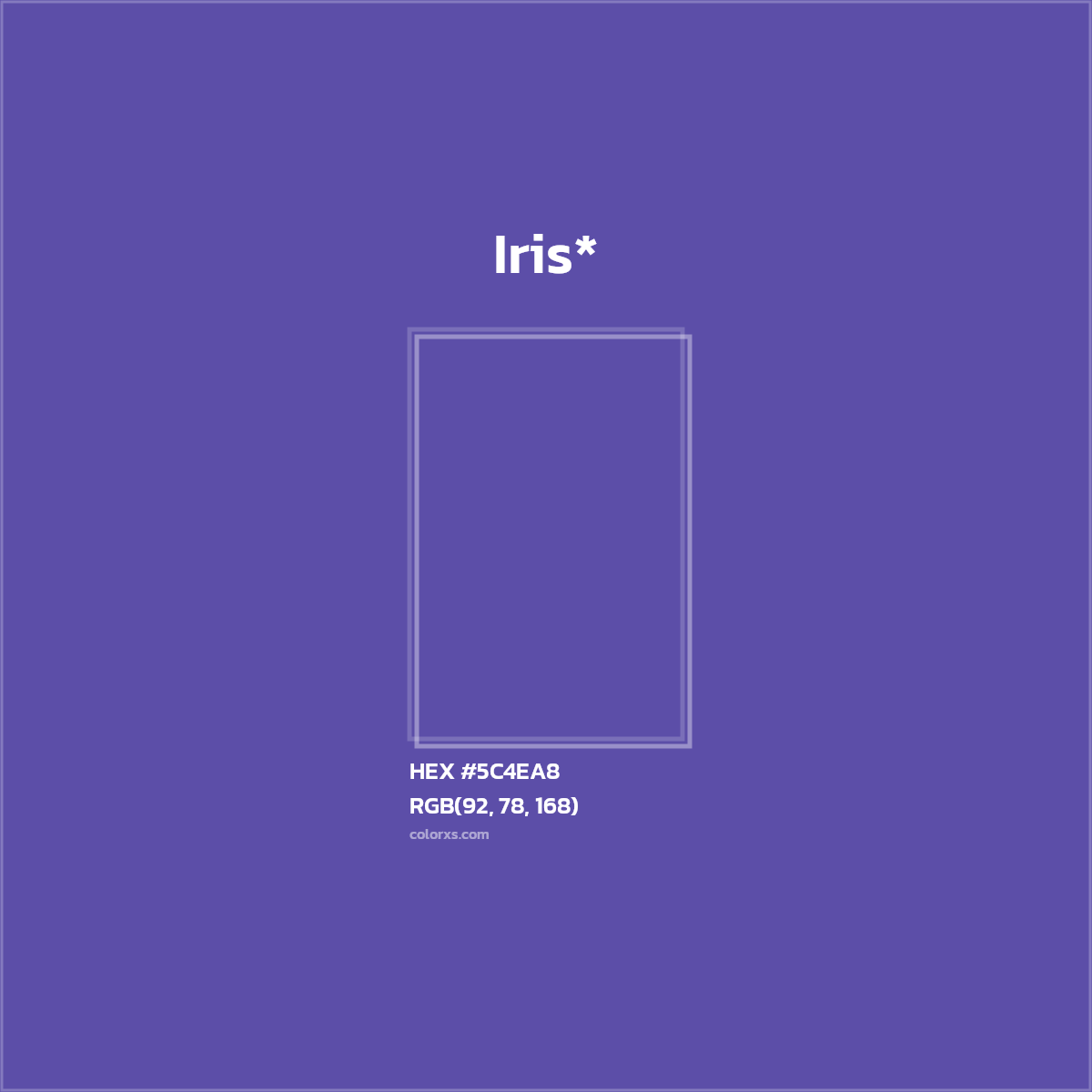 HEX #5C4EA8 Color Name, Color Code, Palettes, Similar Paints, Images