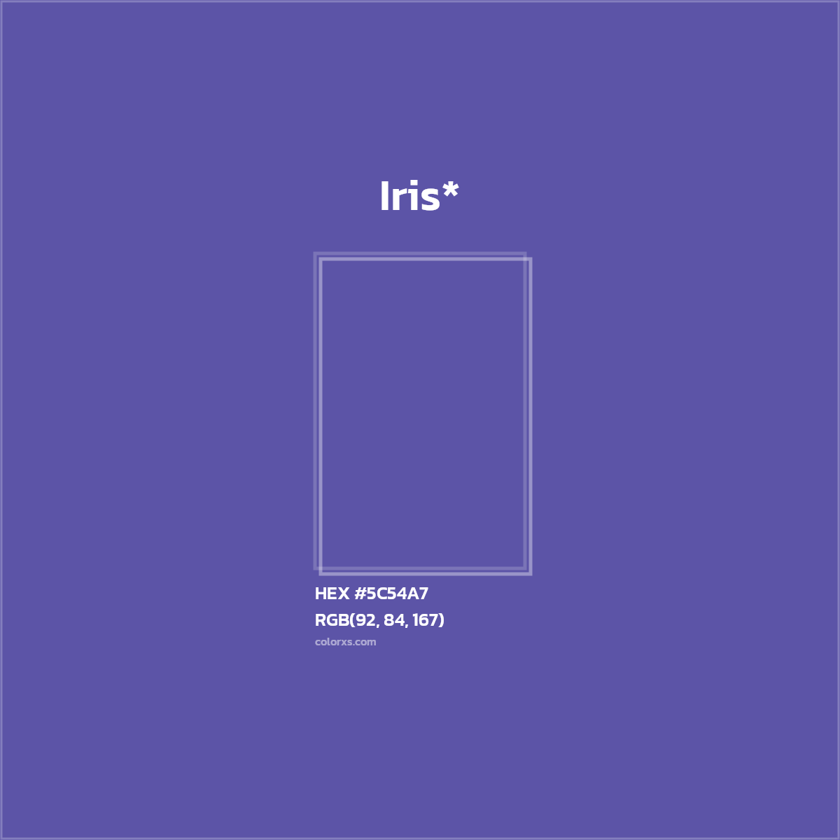 HEX #5C54A7 Color Name, Color Code, Palettes, Similar Paints, Images