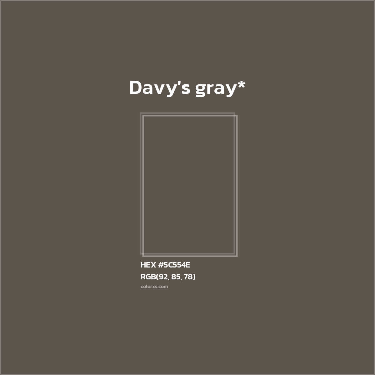HEX #5C554E Color Name, Color Code, Palettes, Similar Paints, Images