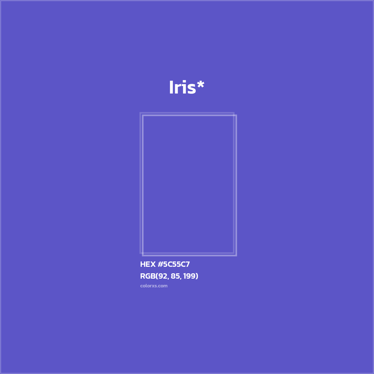 HEX #5C55C7 Color Name, Color Code, Palettes, Similar Paints, Images