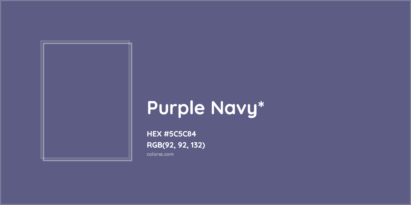 HEX #5C5C84 Color Name, Color Code, Palettes, Similar Paints, Images